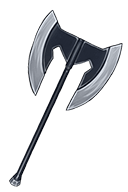 Double-bladed giant axe