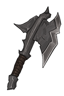 Silver plated axe