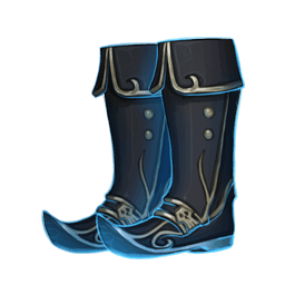The messenger's foot