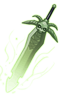 The blue sword of commander